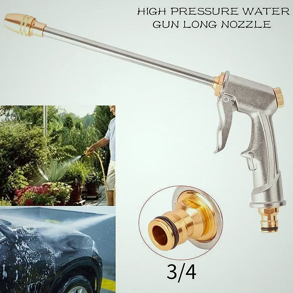 High Pressure Spray Gun & Connector Kit Water Hose Nozzle Car Clean Washer Tool
