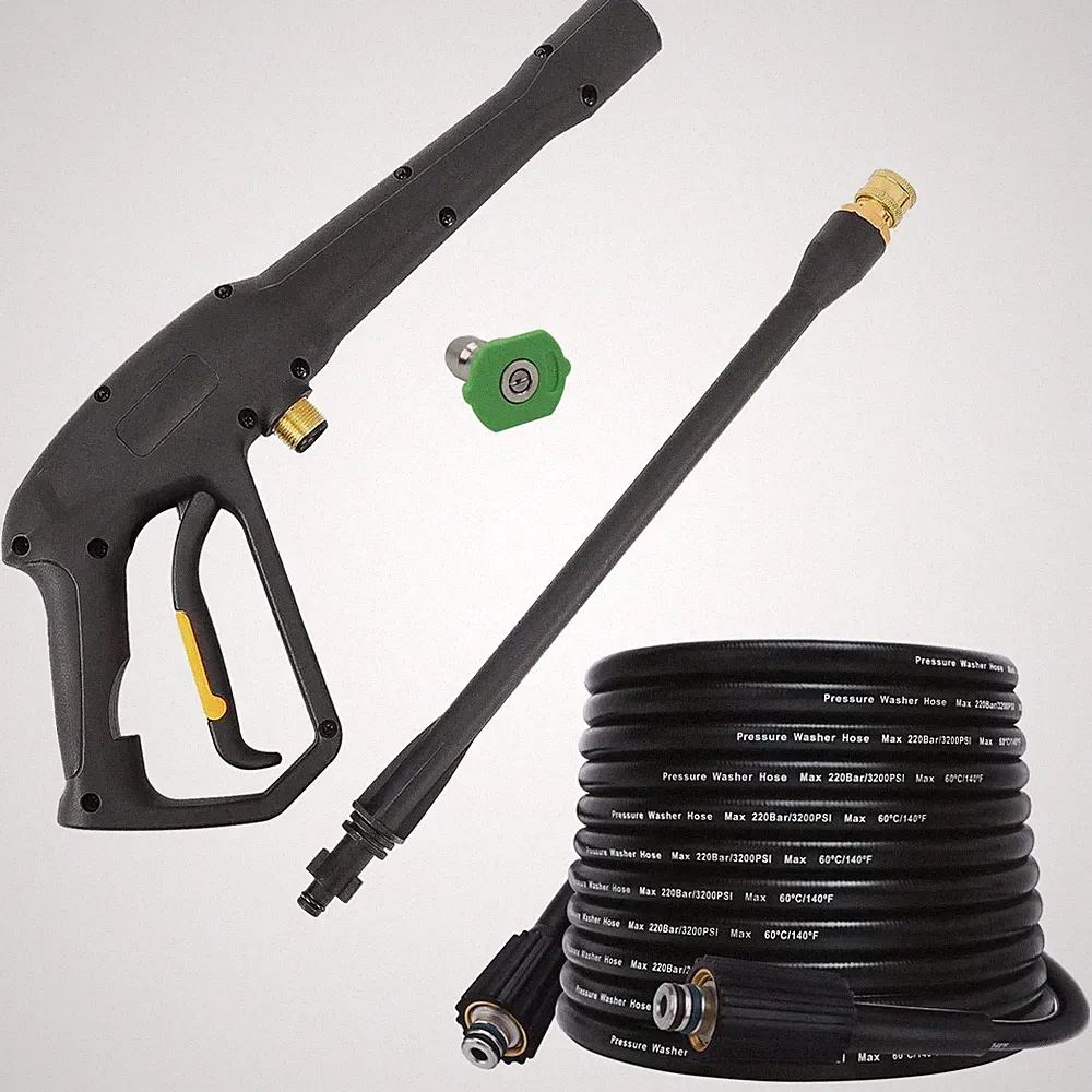 High Pressure Spray Gun Wand Jet Nozzle 32FT Hose Power Washer 1900 PSI