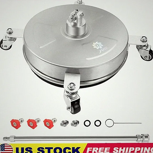High Pressure Surface Cleaner Dual Nozzles 4000 PSI Easy Connect Accessory Set