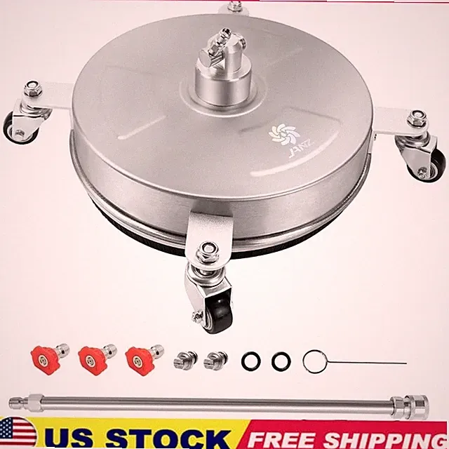 High Pressure Surface Cleaner Dual Nozzles 4000 PSI Easy Connect Accessory Set