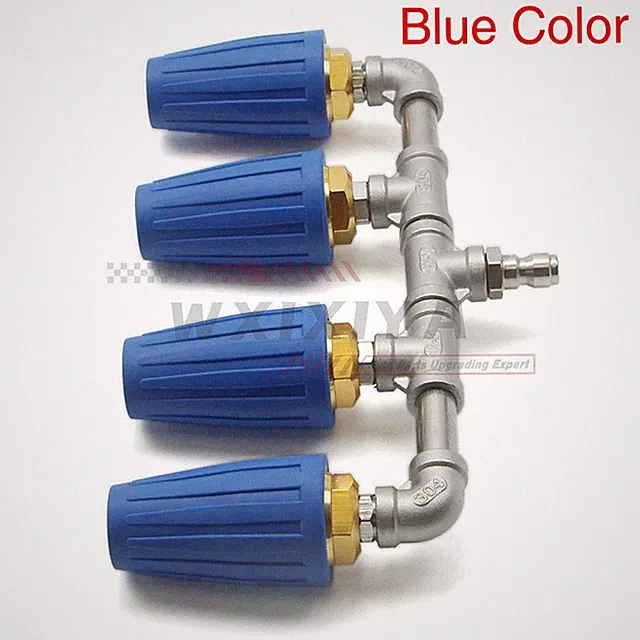 High Pressure Washer 360° Turbo Nozzle 1/4" Quick Spray Tip Quadruple 4000PSI