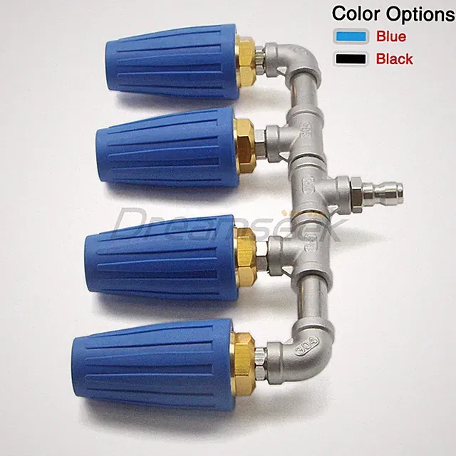 High Pressure Washer 4 Turbo Nozzle 360° Rotating Spray Tip 4000PSI 1/4" Quick