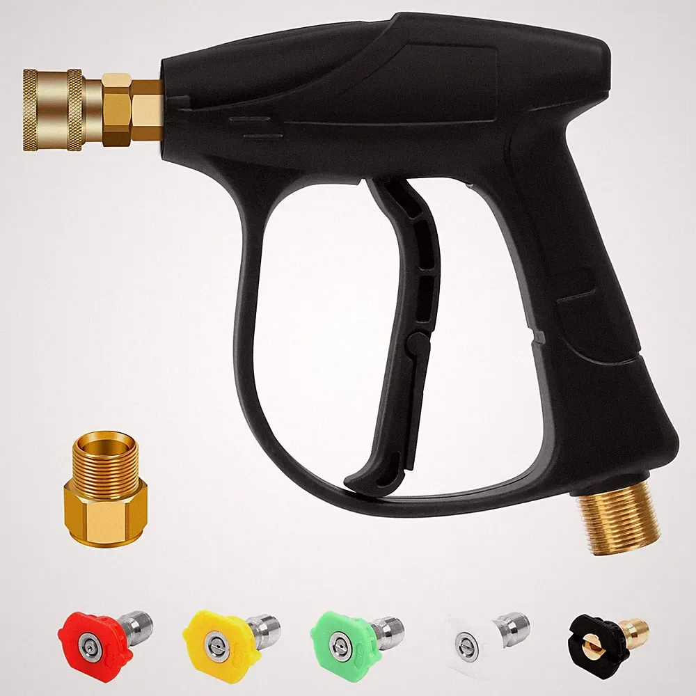 High Pressure Washer 4350PSI, Car Washer with 5 Nozzles and M 22 Brass Couple...