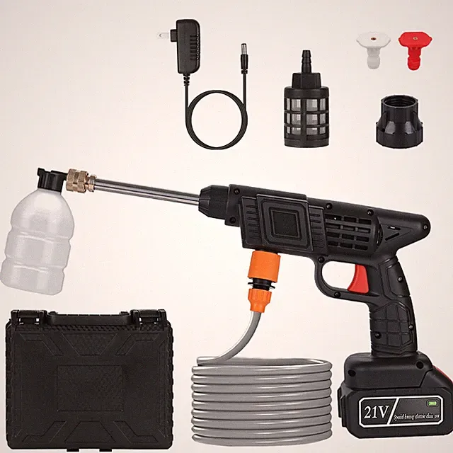 High Pressure Washer Cordless Electric Power Washer Portable 21V 400PSI Cleaner