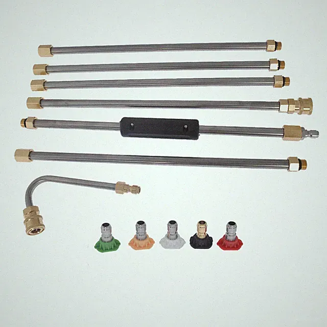 High Pressure Washer Extension Wand Set 5 Cleaner Nozzle And Hose Kit 4000PSI