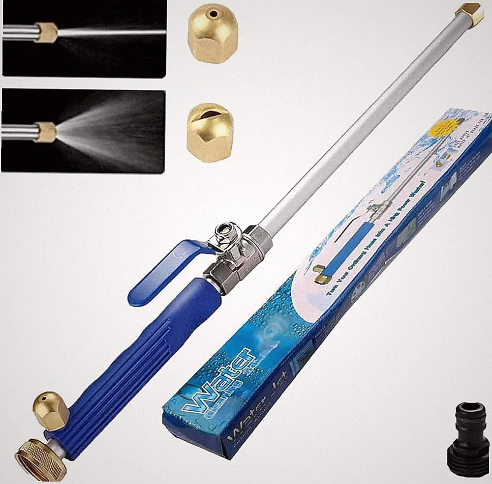 High Pressure Washer Extension Wand, Upgraded 2-In-1 Hydro Jet Hose Nozzle Hi...