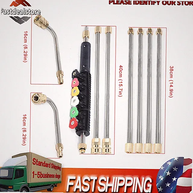 High Pressure Washer Extension Wands Roof Cleaner 4000 PSI Cleaning Tool