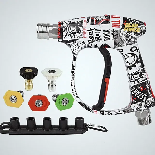 High Pressure Washer Gun 3000 PSI Max, Color Painted Power Washer Short Gun M...