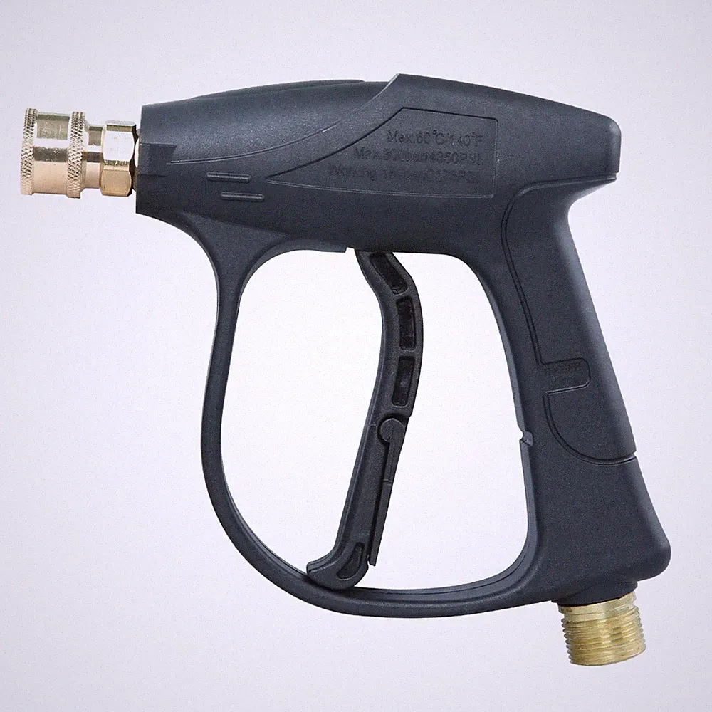 High Pressure Washer Gun 3000 PSI Max, Power Washer Short Gun with 1/4 Inch Q...