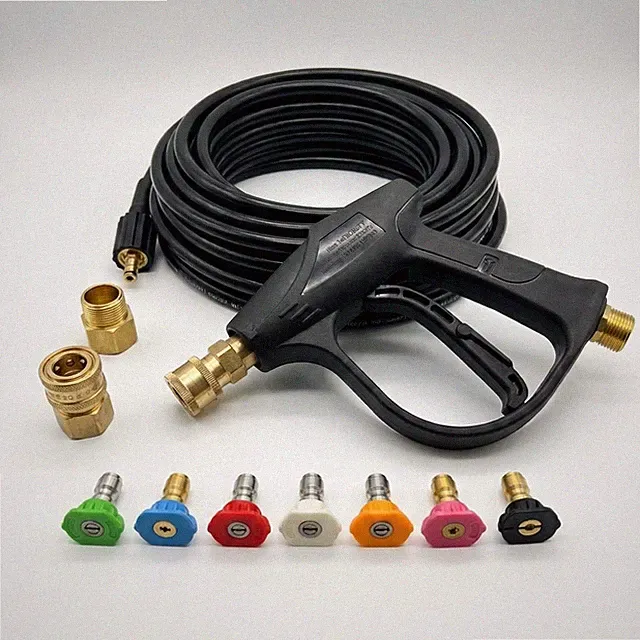 HIGH PRESSURE WASHER GUN 4350 PSI WITH HOSE AND 7 NOZZLE TIPS