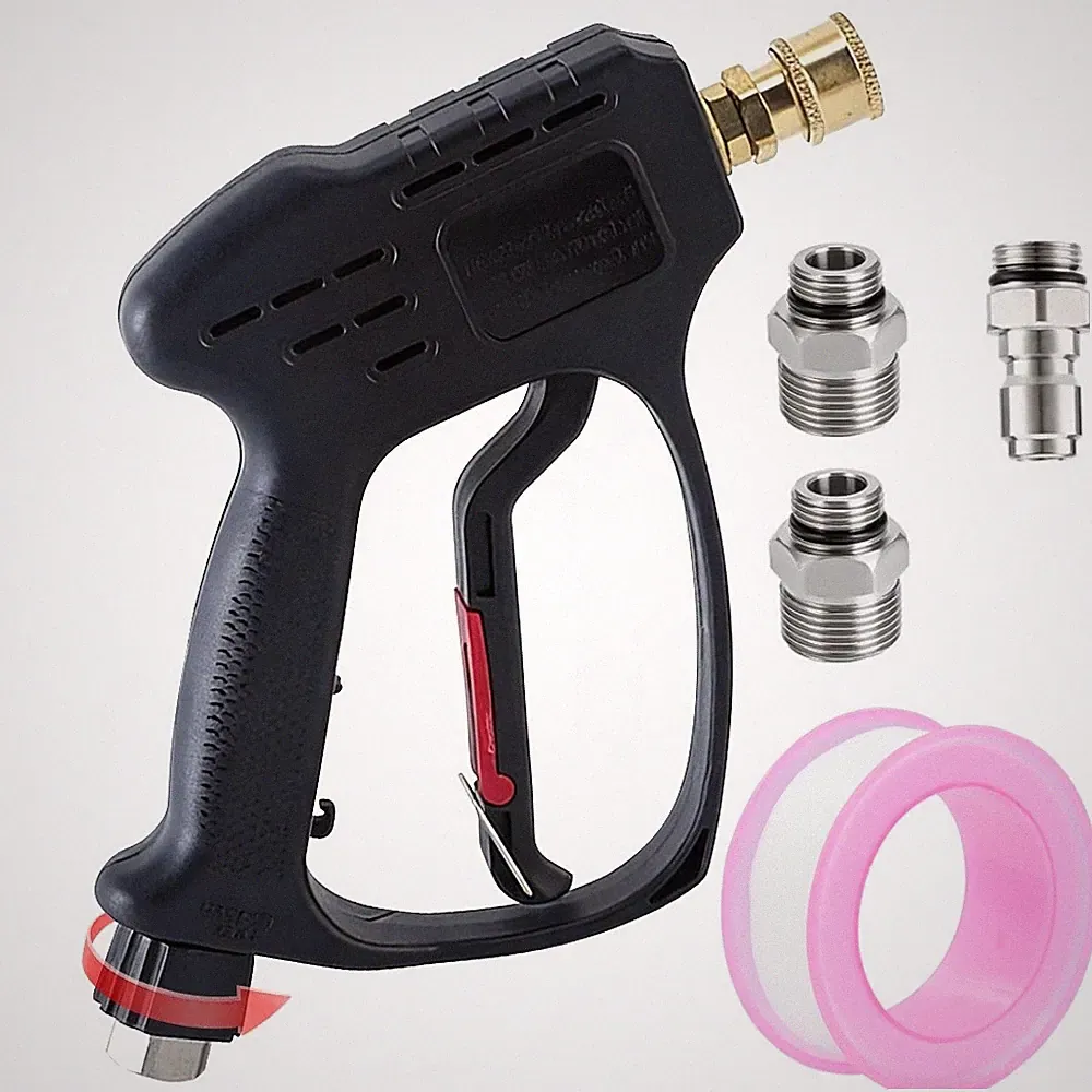 High Pressure Washer Gun 5000 psi 3/8" Swivel M22-14mm Quick Connect