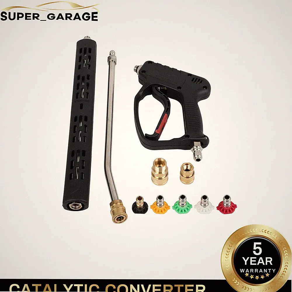 High Pressure Washer Gun 5000PSI 3/8" with Extension Wand Trigger Handle 1/4"