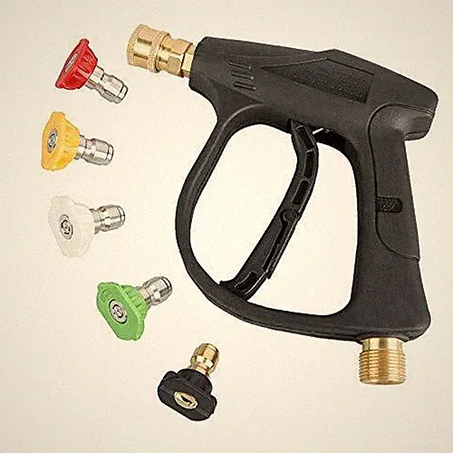 High Pressure Washer Gun3000 PSI Max With 5 Color Quick Connect Nozzles M22-1...