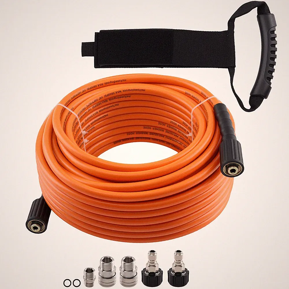 High Pressure Washer Hose 100ft 5800PSI M22-14mm Power Washer Extension Tube