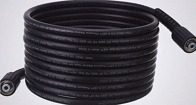 High Pressure Washer Hose, 25 FT X 1/4 Inch, 3600 PSI, M22 14mm, Power Washer
