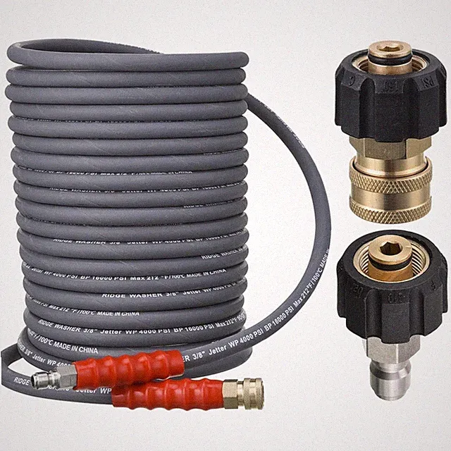 High Pressure Washer Hose 50ft, 4000 PSI, M22 Quick Connect
