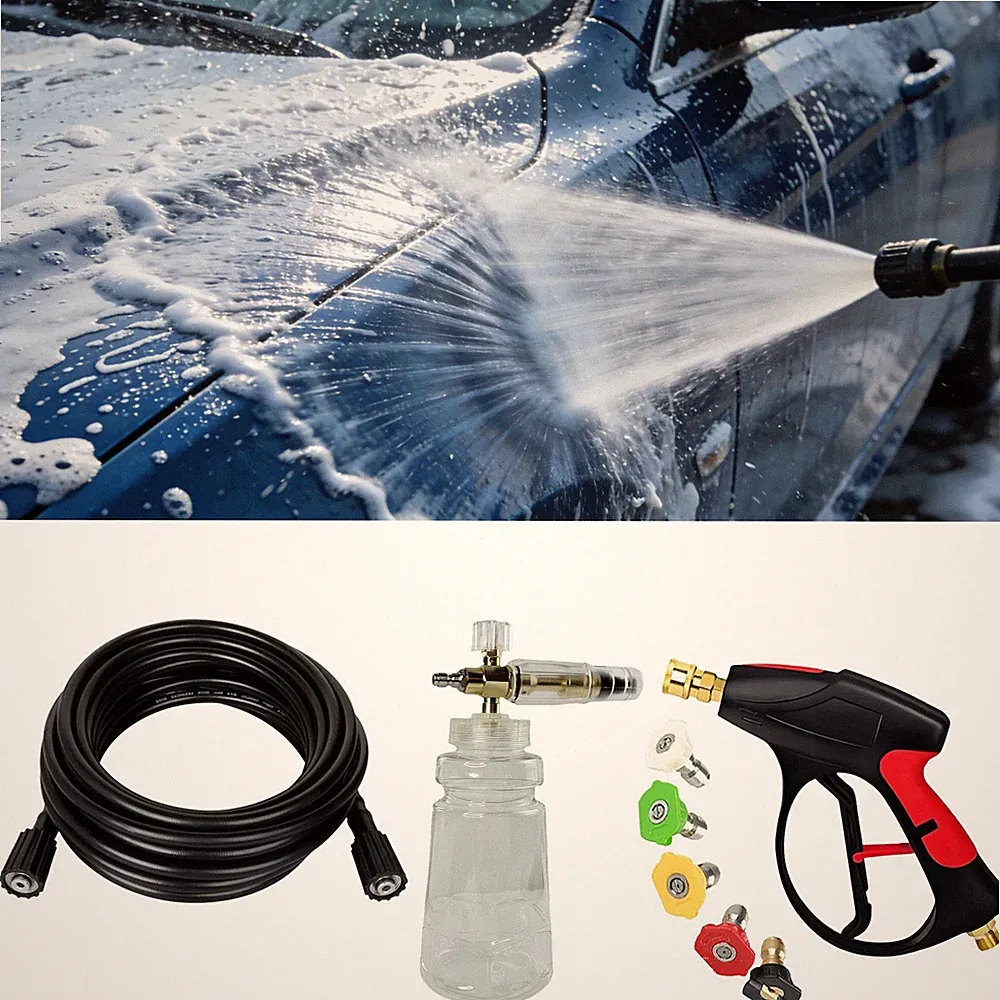 High Pressure Washer Hose M22-14mm 3200PSI / Car Washing Gun Foam Sprayer Cannon