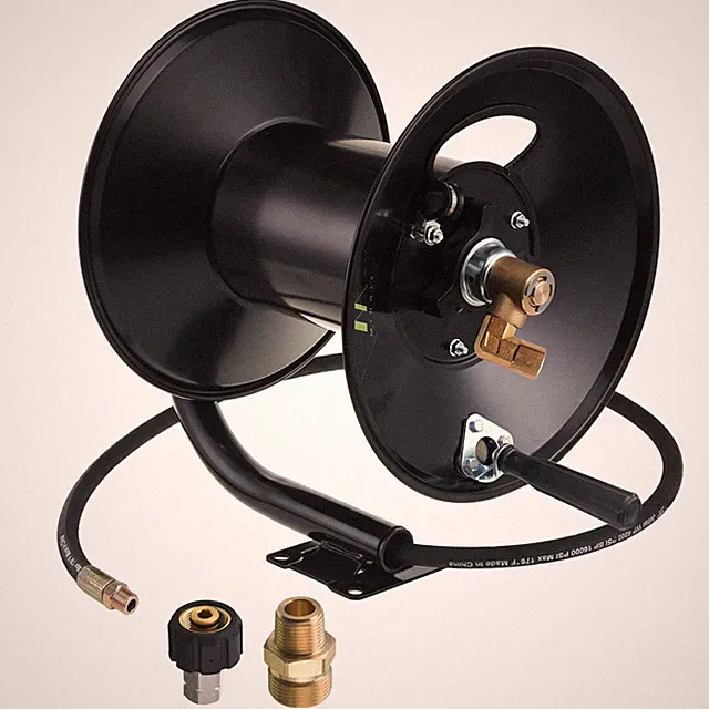 High Pressure Washer Hose Reel 150ft x 3/8" / 300ft x 1/4"