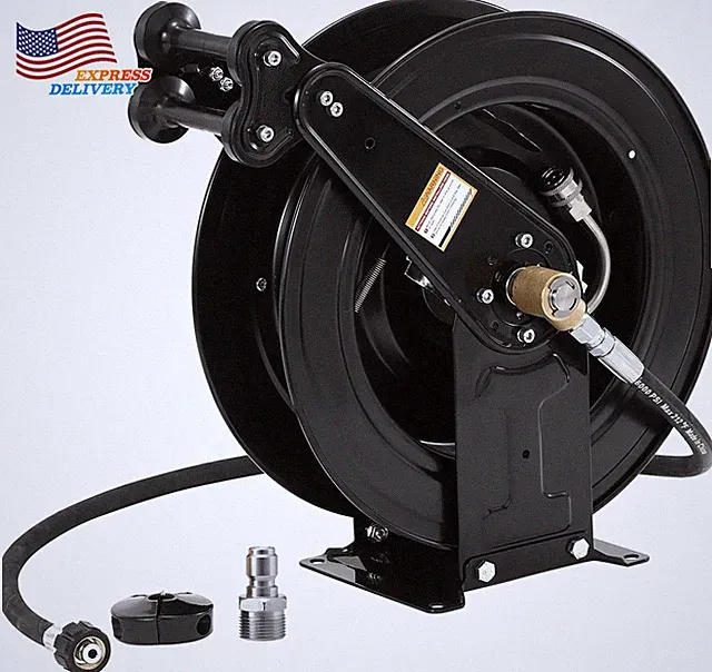 High Pressure Washer Hose Reel for Water Air Oil