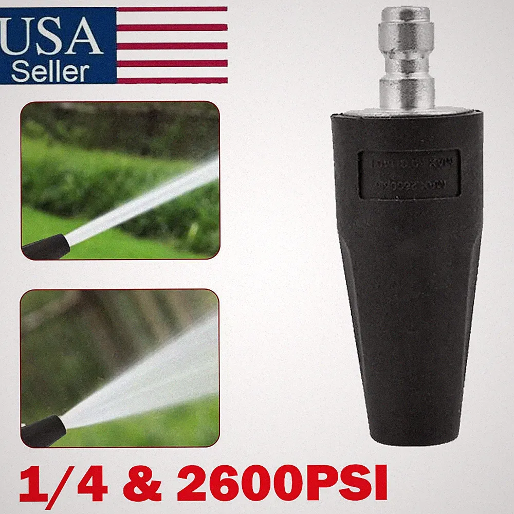 High Pressure Washer Jet Wash Dirt Blaster Rotating Turbo Nozzle Spray Tip NEW