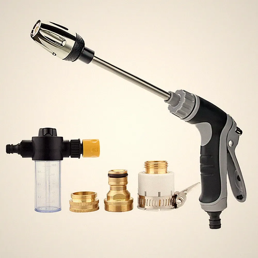 High Pressure Washer Nozzle 3 Connectors Universal Garden Hose Quick Fit