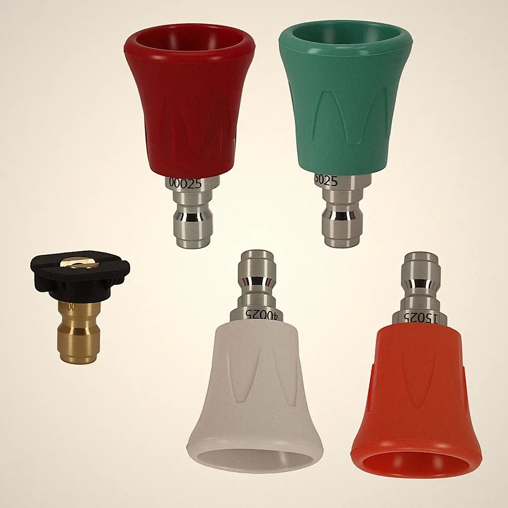 High Pressure Washer Nozzle Kit 5pcs 0° 15° 25° 40° Soap Quick Connect Guard