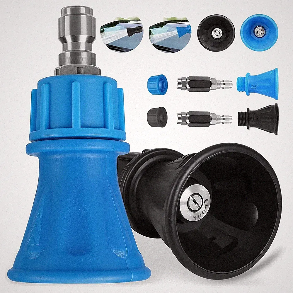 High-Pressure Washer Nozzle Tip 1/4" Quick Connect for Car Roof Windows Cleaning