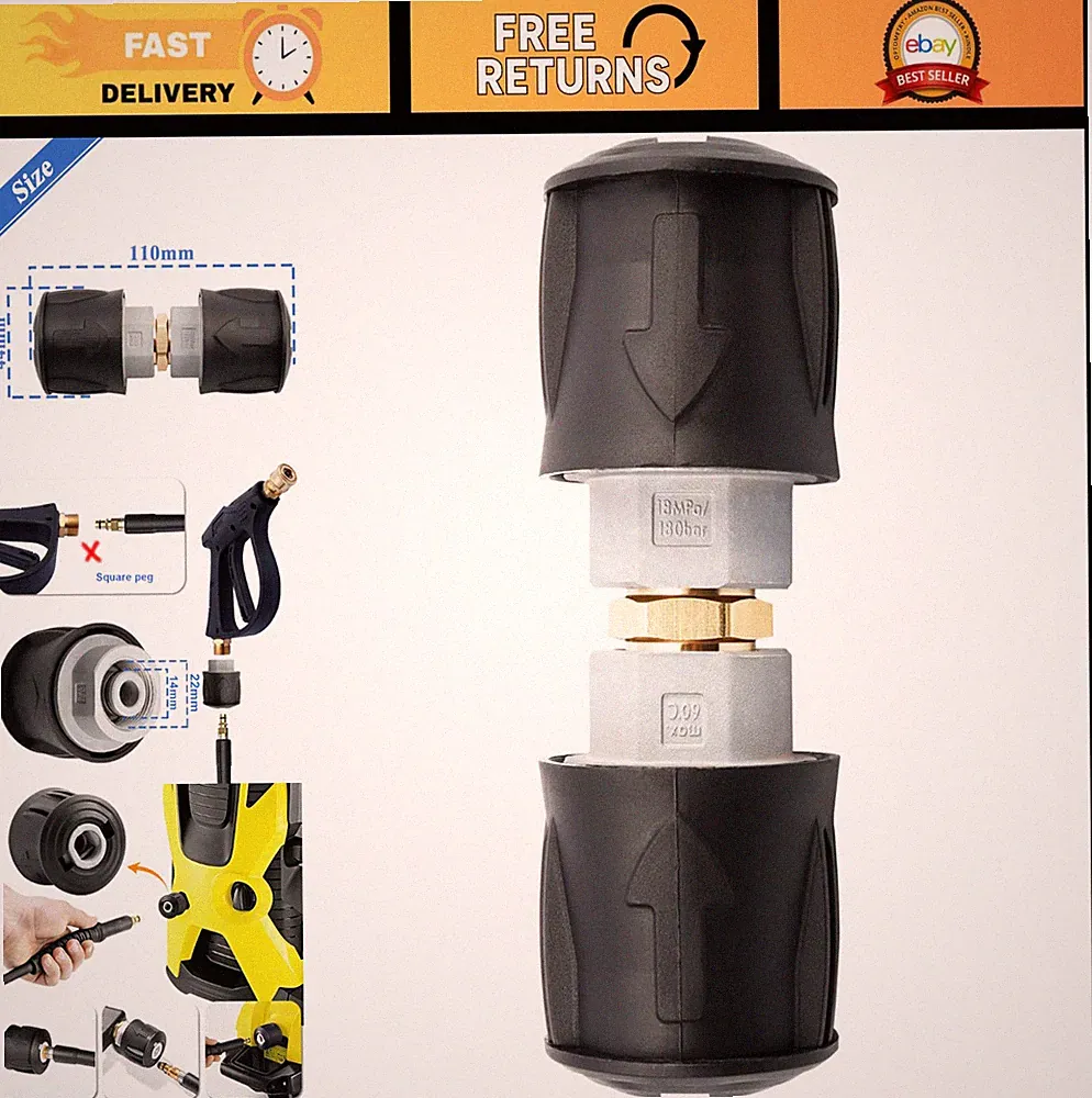 High Pressure Washer Quick Connect Adapter Fitting, Hose Connector for Karcher K