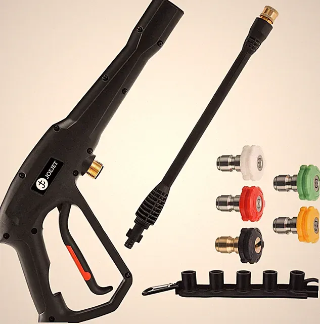 High Pressure Washer Replacement Gun with Jet Wand and 5 Spray Nozzle Tips, Comp