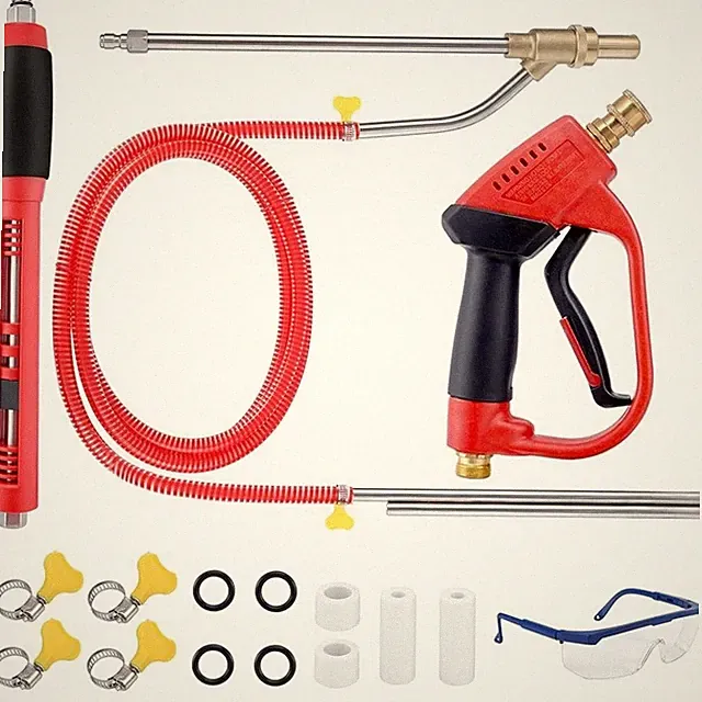 High Pressure Washer Sand Gun Blaster Kit W/ Hose Accessories 5000PSI No Dust US