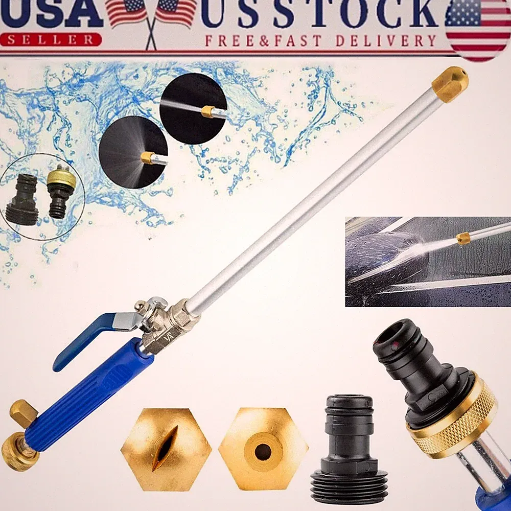 High Pressure Washer Spray Gun Wand Attachment for Garden Hose Power Wash Nozzle