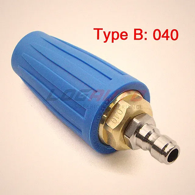 High Pressure Washer Turbo Nozzle Rotating Spray Tip 4000PSI 1/4" Quick Nozzles