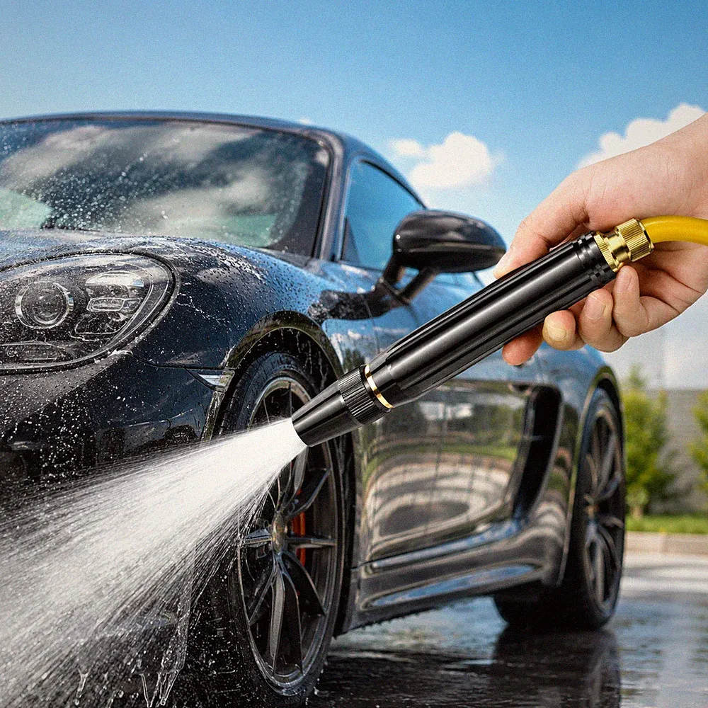 High Pressure Water Spray Gun Nozzle for Car Washing Garden Hose Cleaner