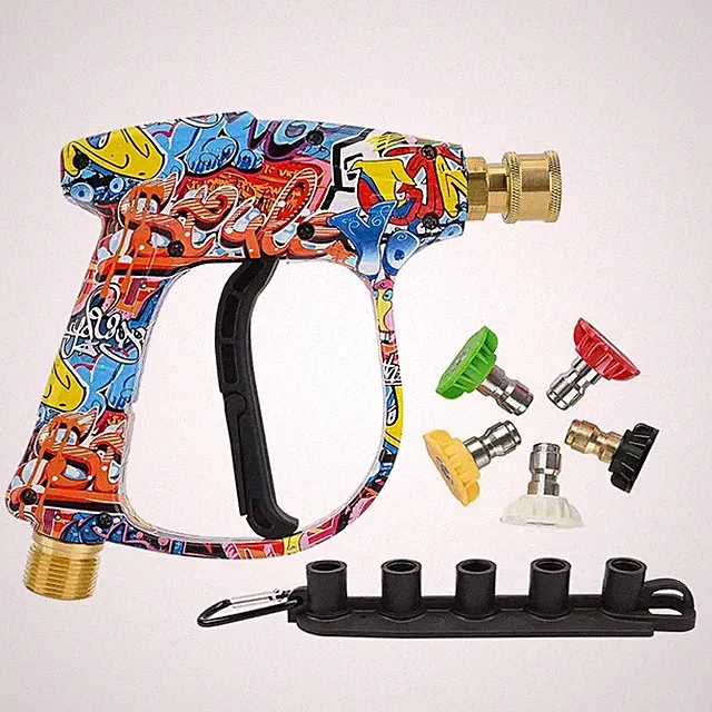 High PSI Power Washer Gun M22-14m, Adjustable Spray Nozzle, Quick Release
