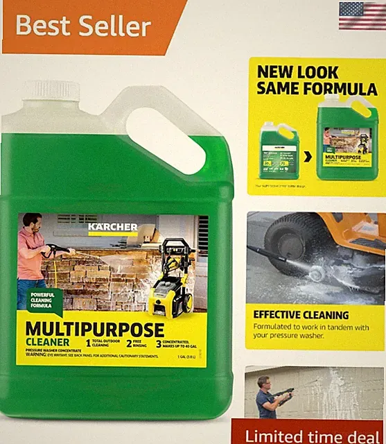 Highly Concentrated Cleaner for Pressure Washers - Cleans Patios, Fences & More
