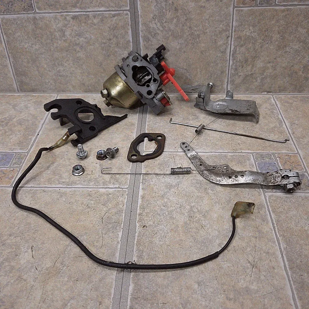 Homelite 179cc Pressure Washer Carburetor & Related Parts Lot Linkages
