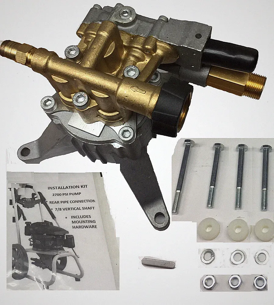 Homelite BRASS HEAD 3100 PSI Pressure Washer Pump REAR PIPE