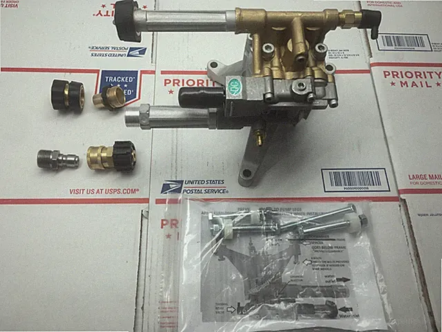 Homelite DURABLE BRASS 3100 psi W/QC's Pressure Washer Pump REAR PIPE CONNECTION