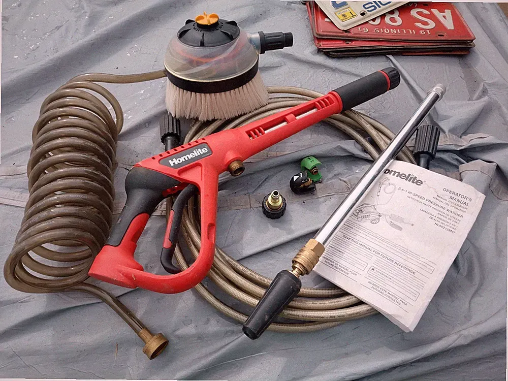 Homelite Pressure Washer HL80215MO Sprayer Nozzle Hose Parts Lot Used