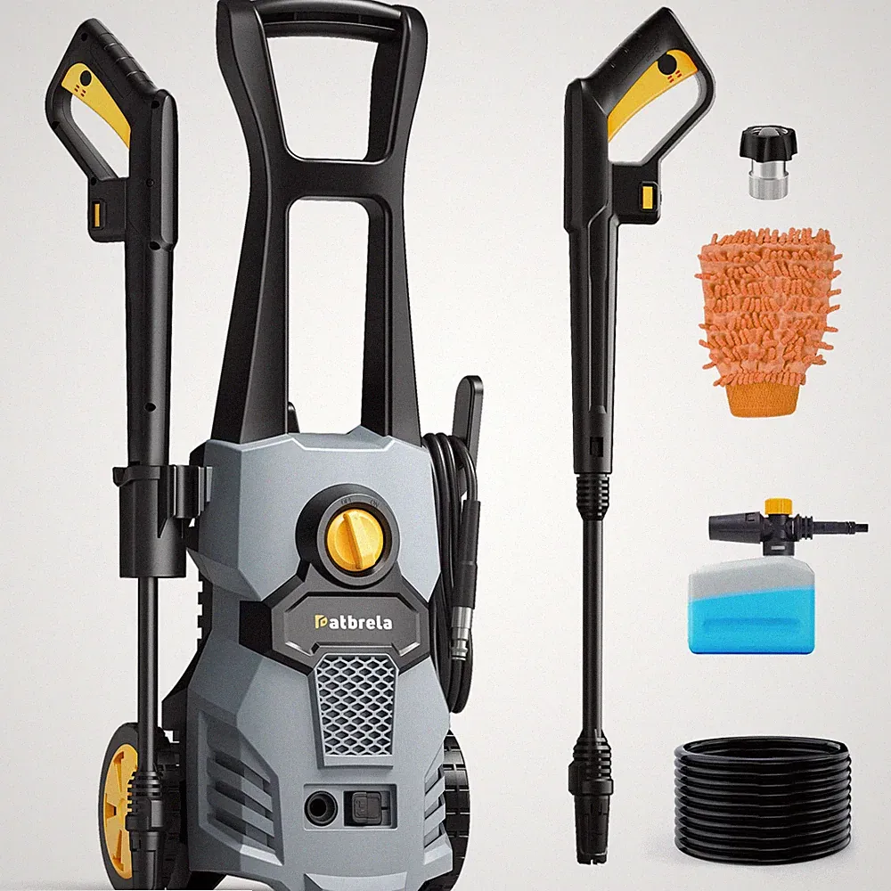 HOMSHADE PW60 Electric Pressure Washer, 1500W, 4200 PSI, 2.6 GPM, Adjustable