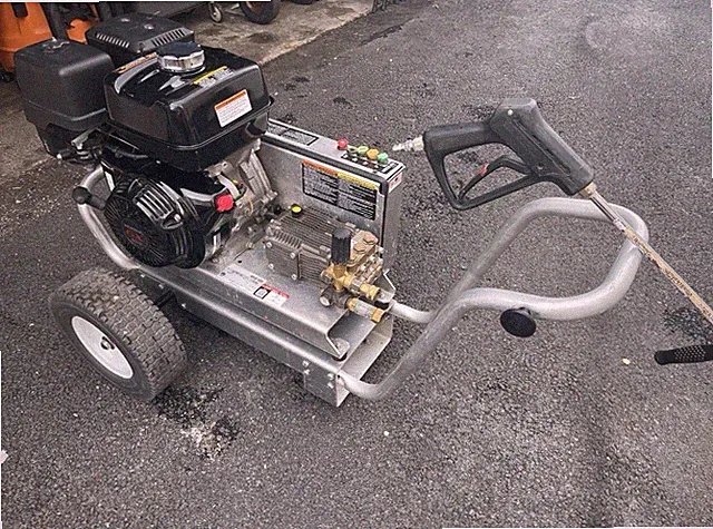 Honda GX Gas Pressure Washer, Wheel-Mounted Cart w/ Spray Gun Wand