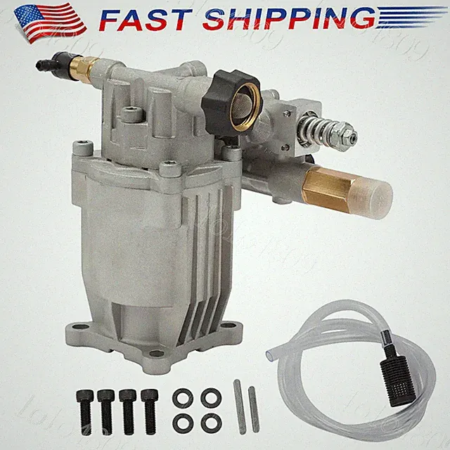Horizontal Mount Pressure Washer Pump Kit 3300 PSI 2.4 GPM 3/4" Shaft