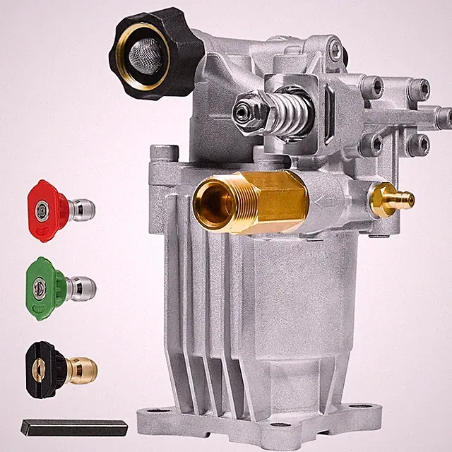Horizontal Pressure Washer Pump 3/4 Shaft 3200 PSI 2.5 GPM Replacement