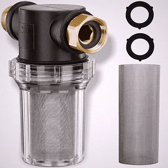Hose Filter Attachment with 100 Mesh 40 Mesh Screen for Garden RV Car Wash