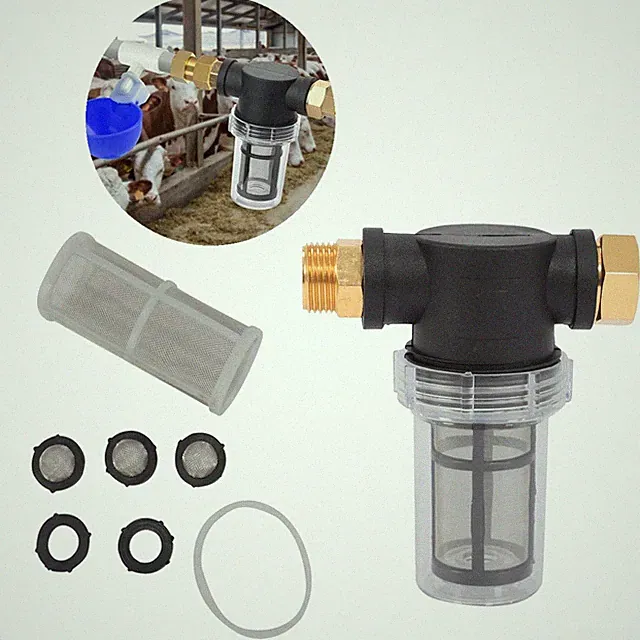 Hose Inlet Filter Inline Water Pressure Sediment Washing Machine US