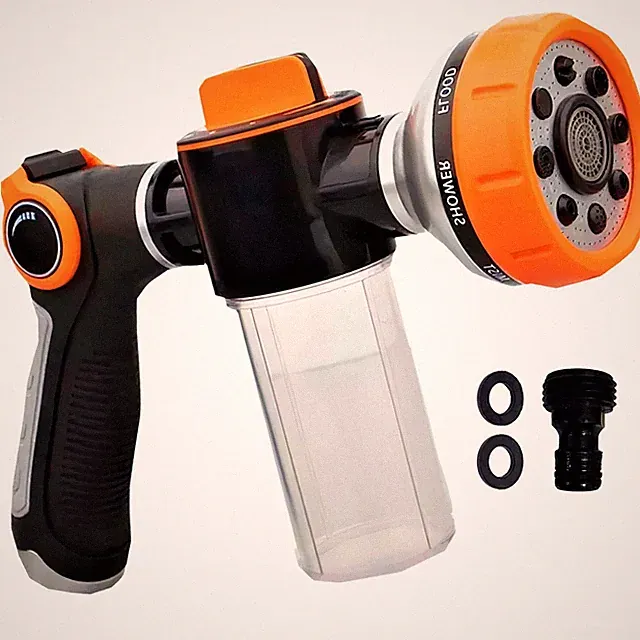 Hose Nozzle with Soap Dispenser, Car Wash Sprayer and Soap Sprayer Hose Attac...