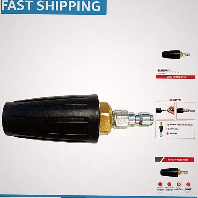 Hot & Cold Water Compatible 4500 PSI Turbo Nozzle – Ultimate Cleaning Power
