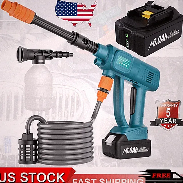 HOT High-pressure car wash gun set for Makita 18V battery car spray cleaner