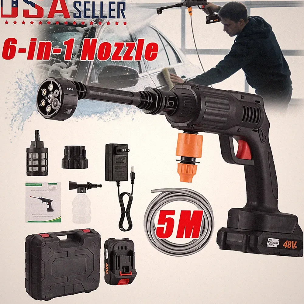 HOT SALE Cordless Electric High Pressure Water Spray Gun Car Washer Cleaner