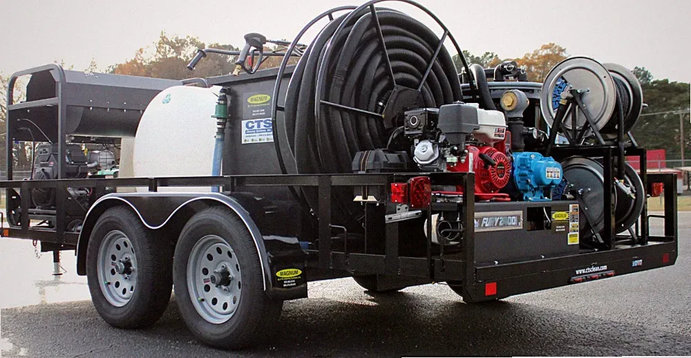 Hot Water Pressure Washer Capture & Recycle Rig Portable Trailer System